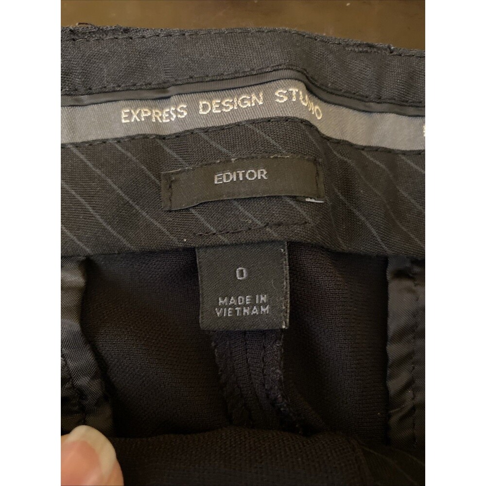 Express Design Studio Editor Black Pleated Front … - image 3